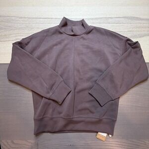 OGL Top Women Medium Modal Spacer Mockneck Long‎ Sleeve Pullover Deepest Mauve